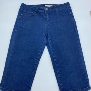 DKNY Women’s Jean Shorts 8 Midrise Extra Long Walking Modest Traditional